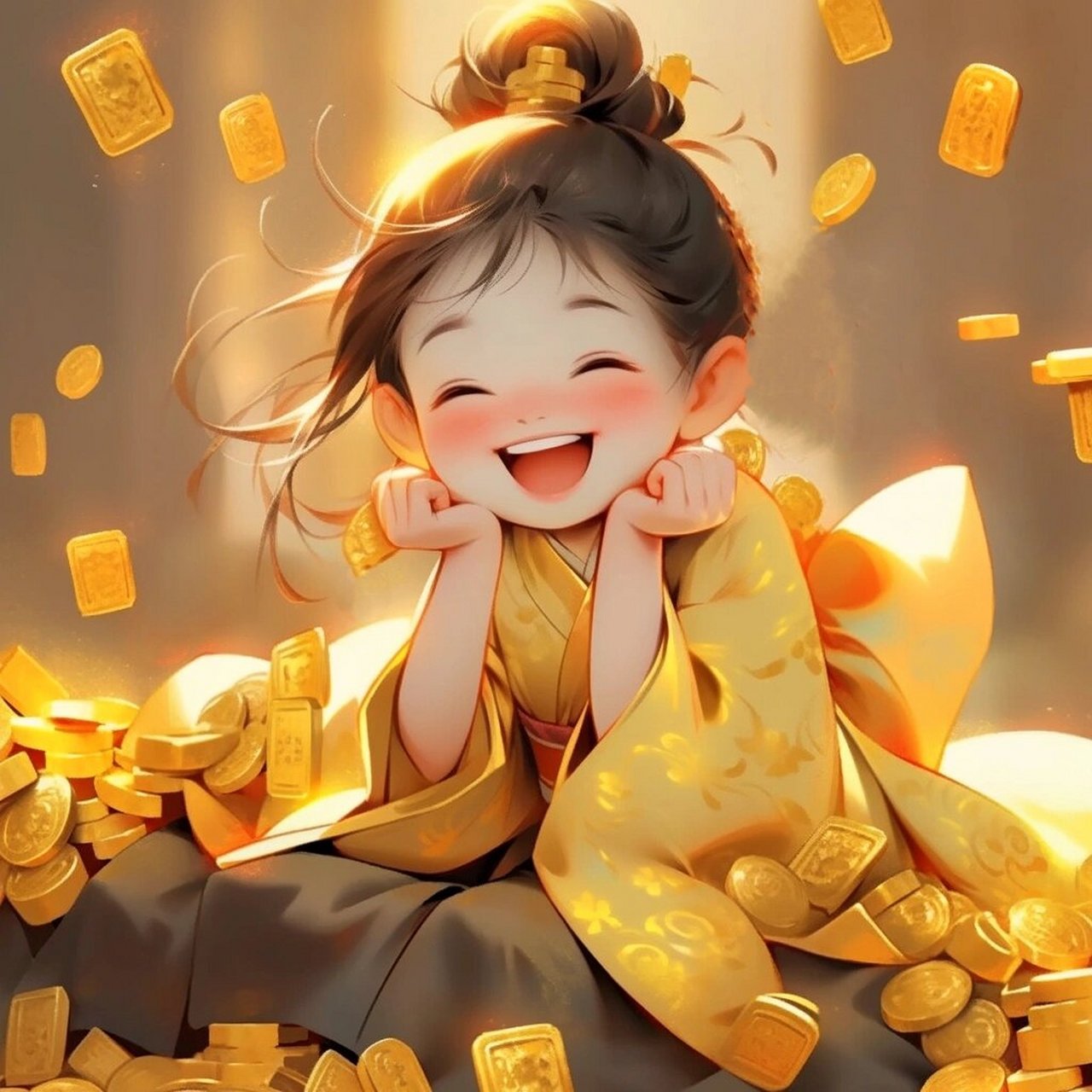 招财头像/薪水涨起来,钱包鼓起来,发发发