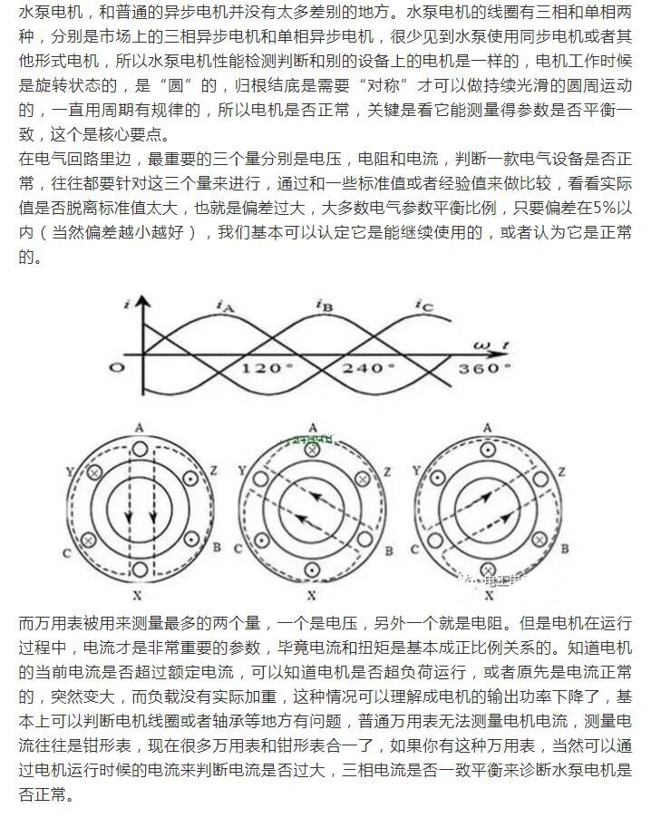 万用表测水泵好坏图解图片