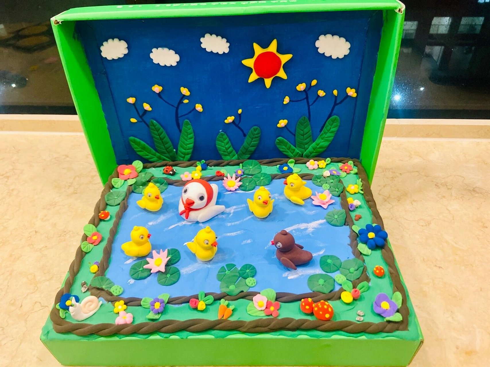 幼儿园超轻粘土手工作品|童话故事《丑小鸭》 幼儿园寒假作业超轻粘土