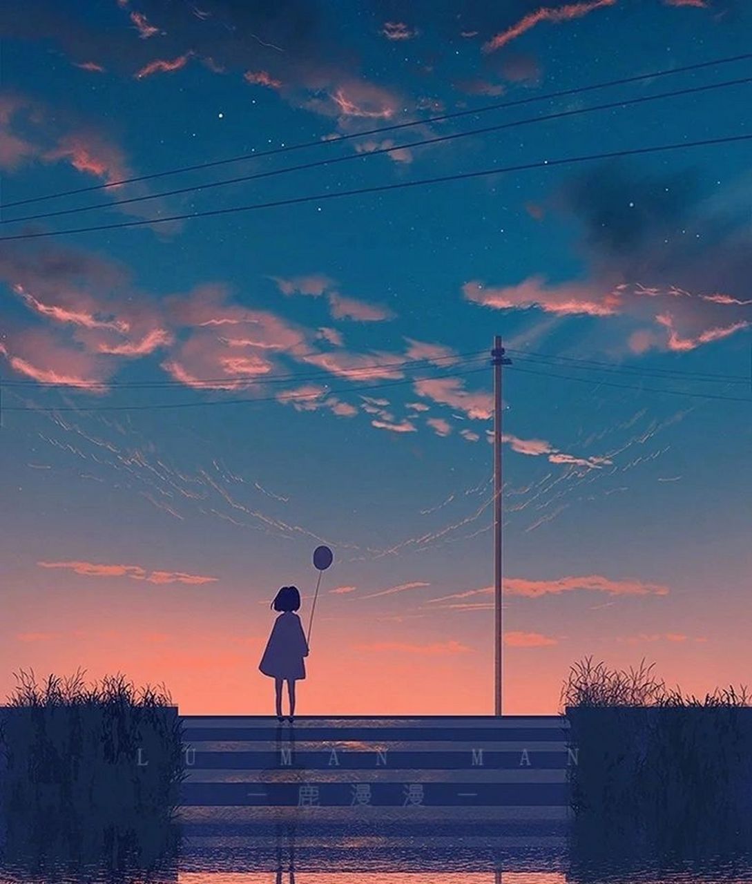 超治愈漫画风景头像推荐 治愈系头像,一整个爱住了,家人们