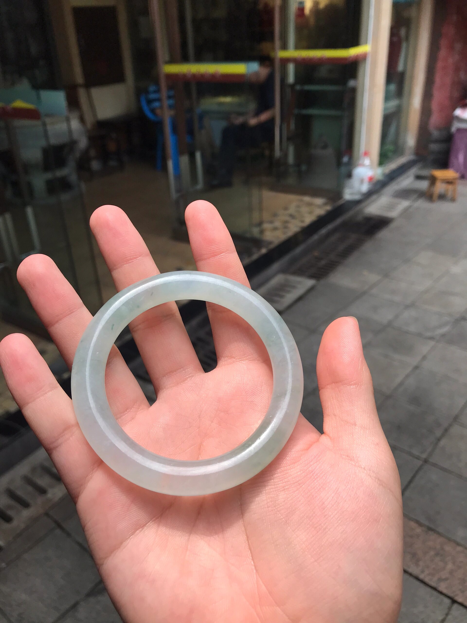 清代冰种翡翠手镯