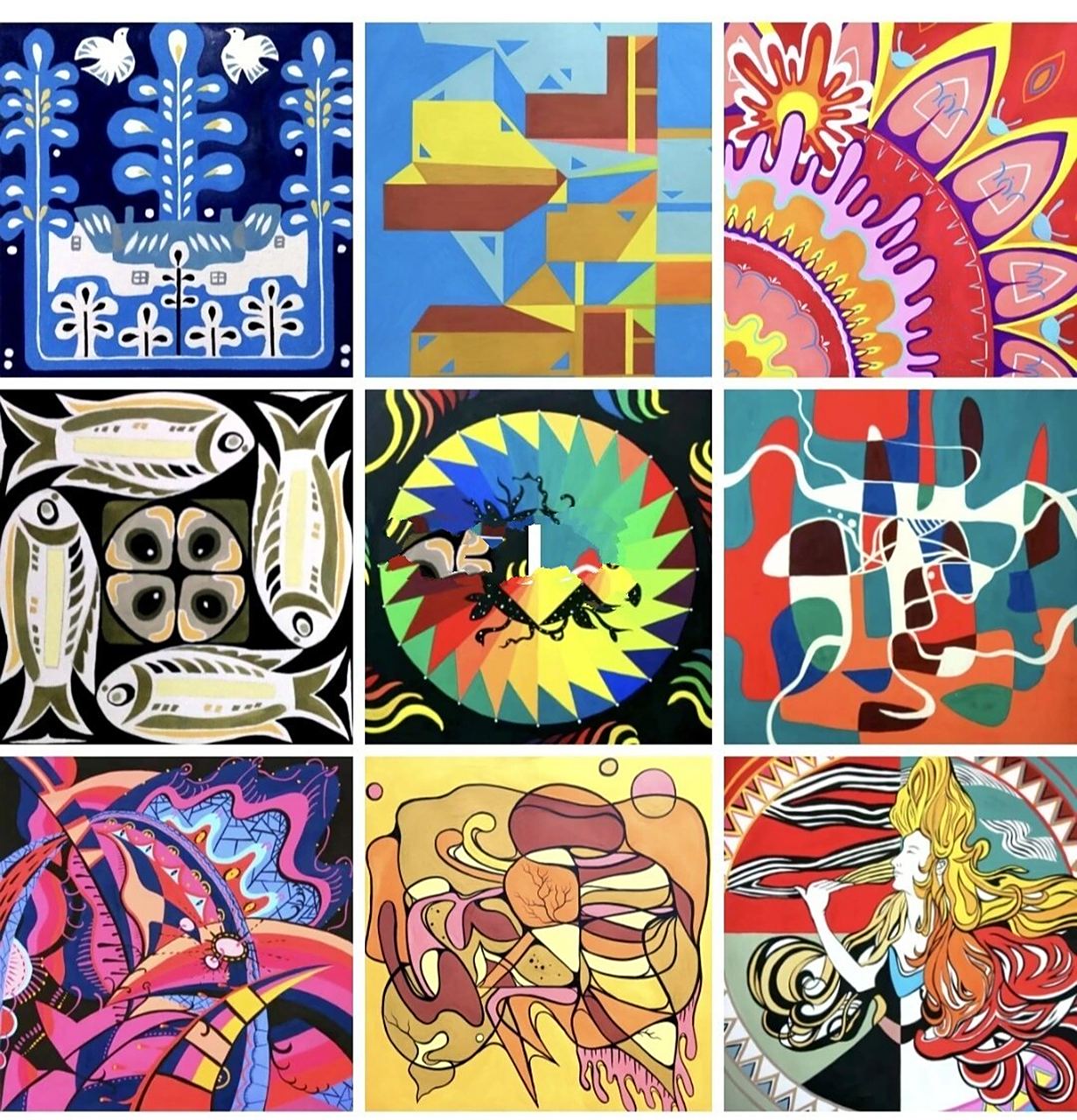 构成)色彩色相明度纯度对比调和素材 环艺专业毕业多年,从小喜欢画画