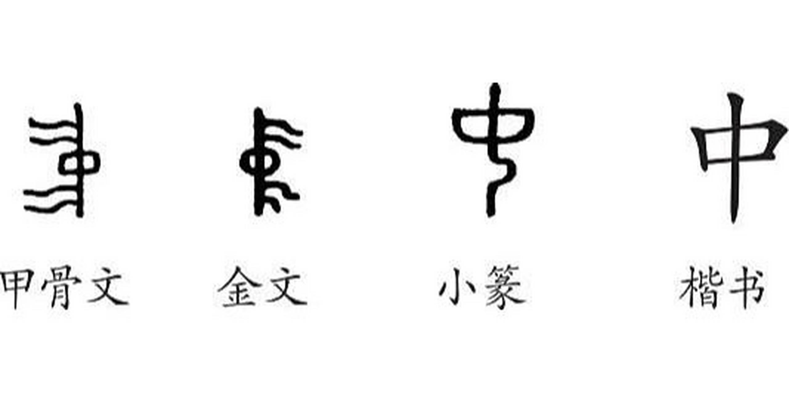 "中" 字说文解字 16615"中"是象形字.