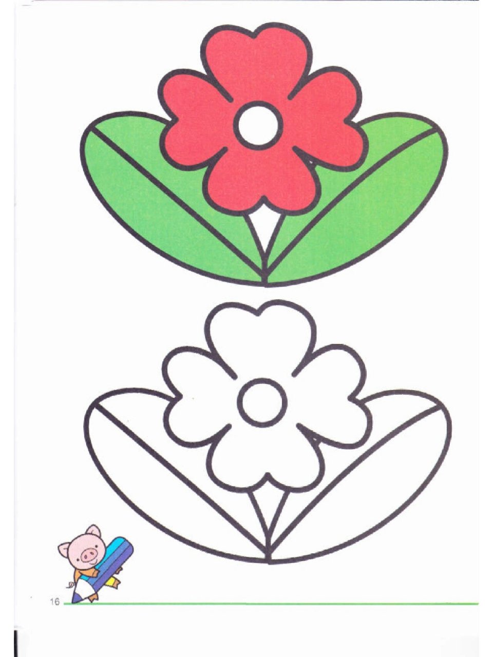 简笔画涂色素材120张🉑打印 宝妈们赶快收藏起来!