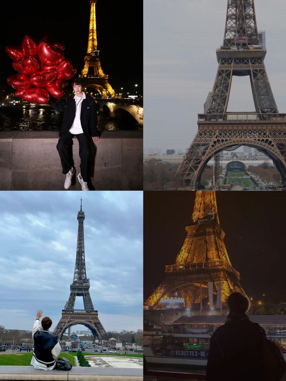 9193巴黎埃菲尔铁塔拍照机位 94夜晚机位: 99红气球拍照地点
