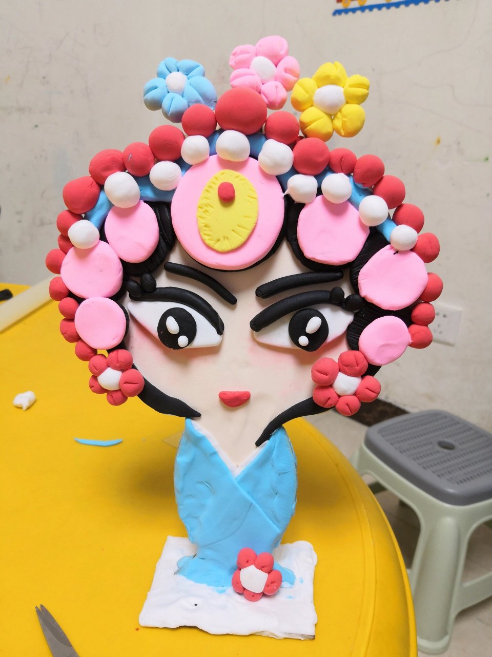 粘土《京剧》 孩子们的创造力无限大呀