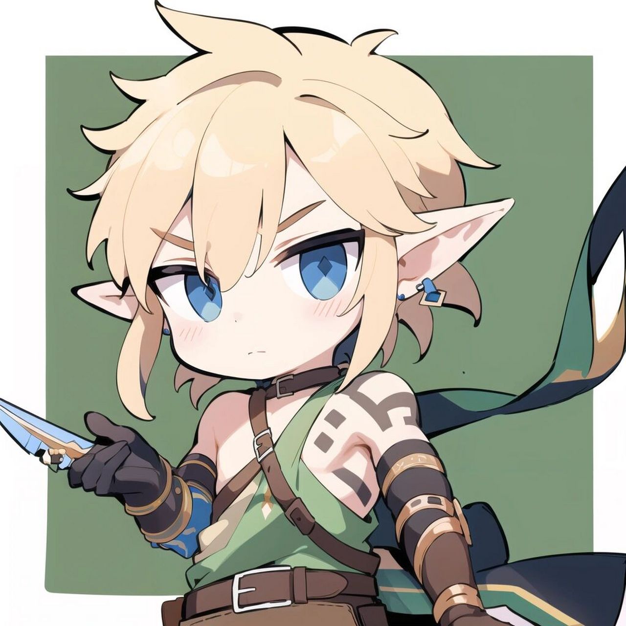 王国之泪q版塞尔达&林克|情头