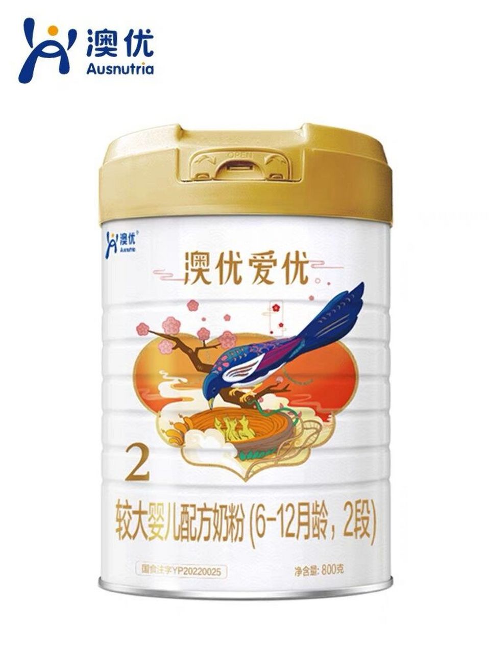 澳优爱优奶粉2段 能立多的奶粉,内容如图.