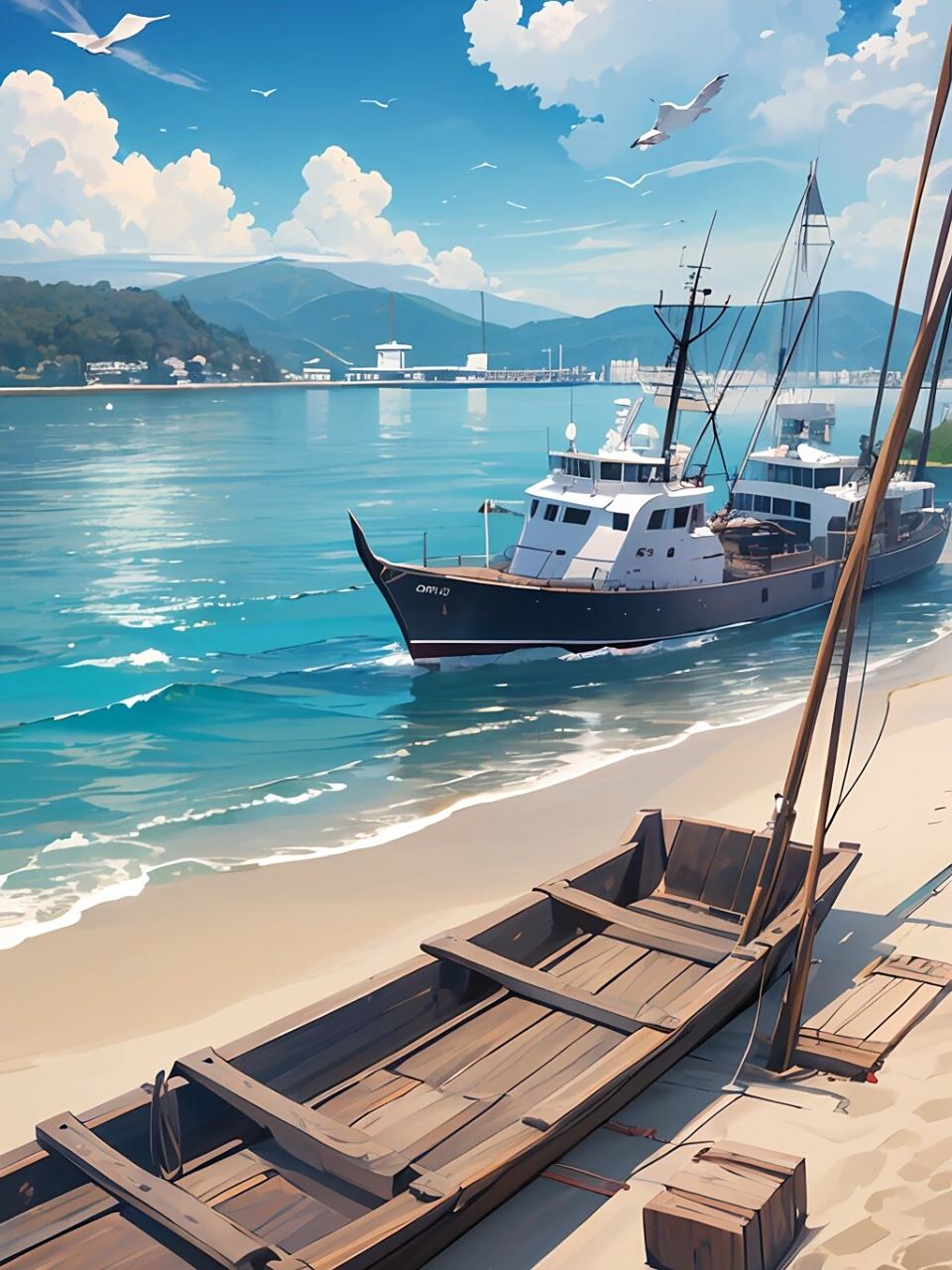 手机壁纸# #iphone壁纸# #二次元# #插画分享# #治愈系风景# #治愈系