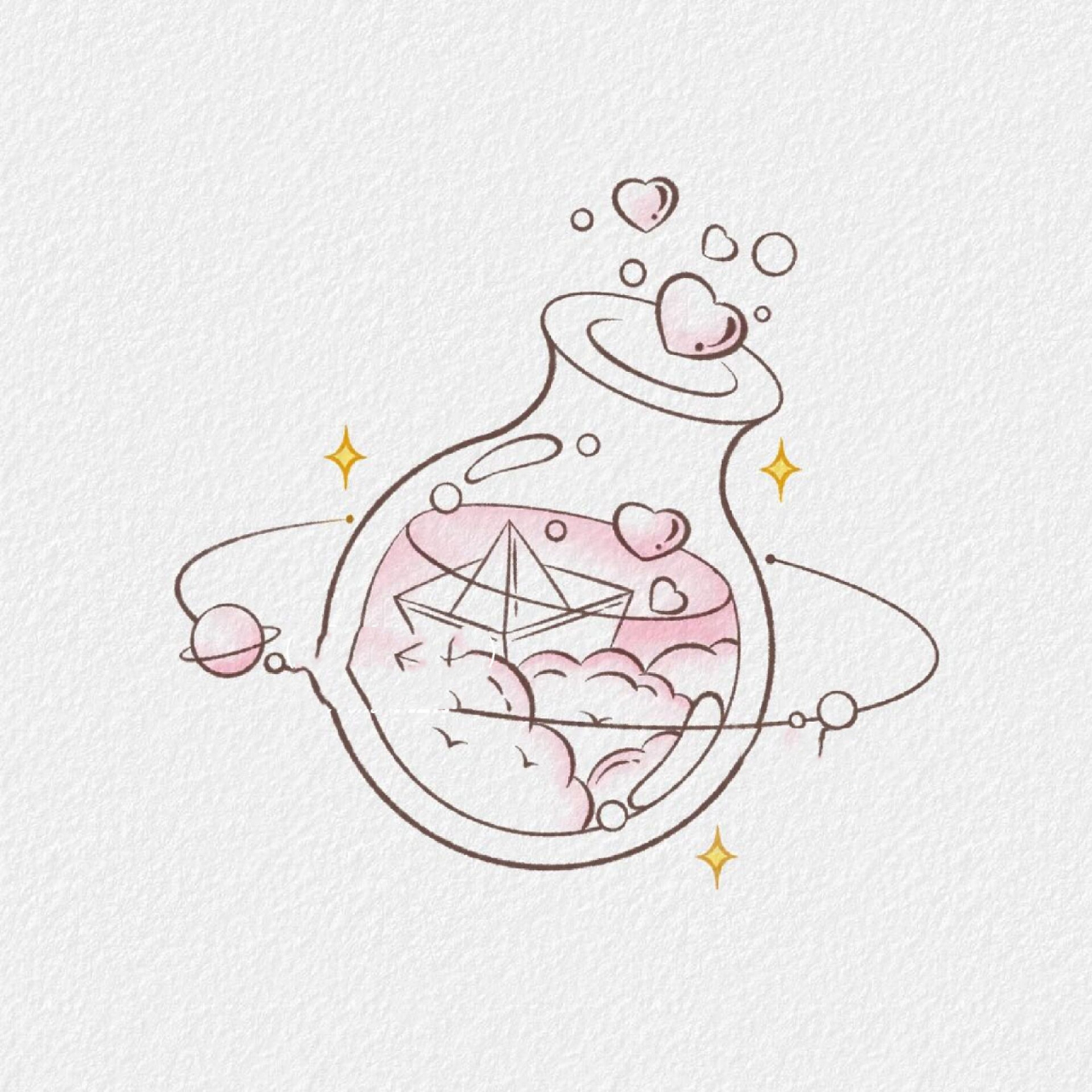 手绘简笔画 | 星语心愿·系列3 今天有什么愿望呢?929292