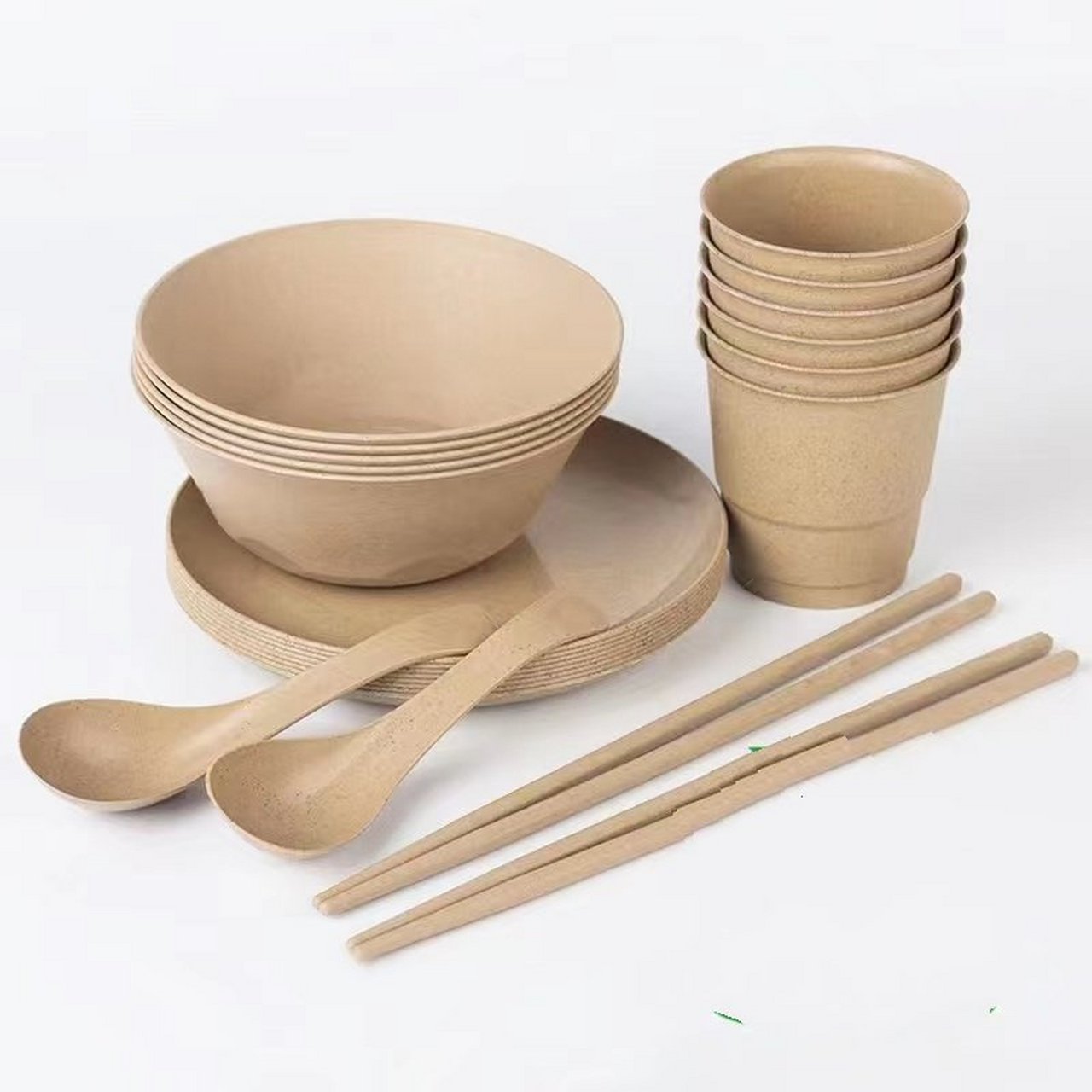 蓝驰餐诺一次性稻壳餐具 蓝驰餐诺一次性稻壳餐具由稻壳纤维制成,经过