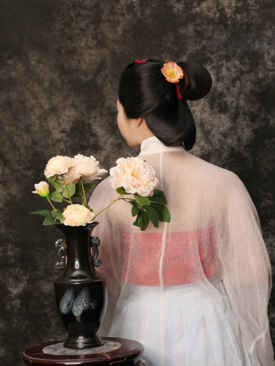 明代汉服妆造|大明必备三绺头堕马髻 明代的三绺头77堕马髻 三绺