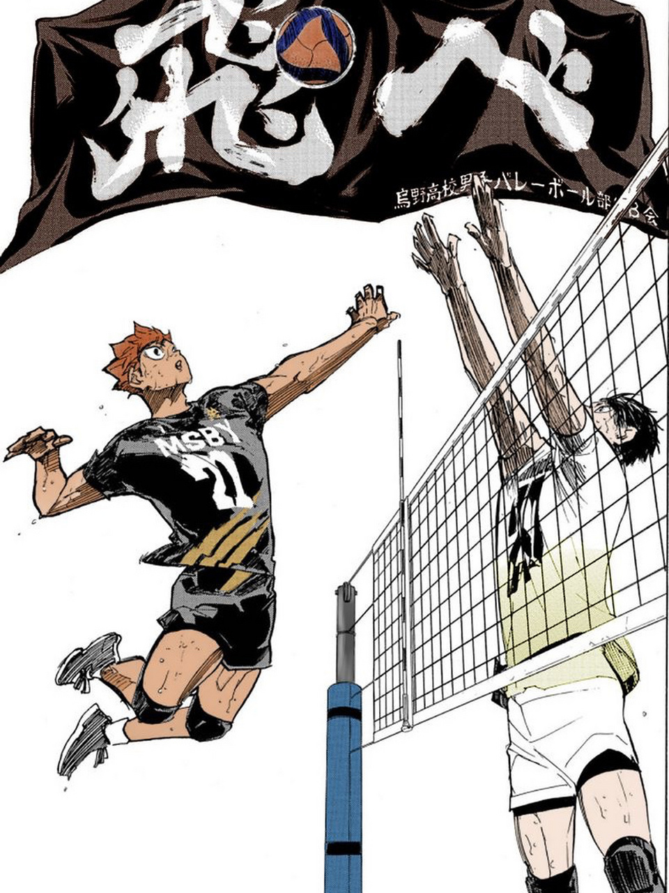 小排球里各高校的横幅标语 -乌野高校 没落的强豪--无法飞翔的乌鸦