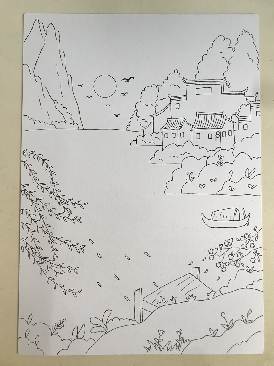 春天古诗配画手抄报素材    春天古诗配画手抄报 万紫千红总是春非