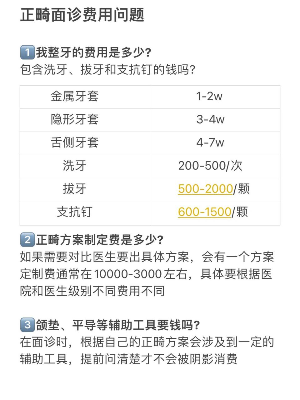 如果需要对比医生要出具体方案,会有一个方案定制费通常在10000
