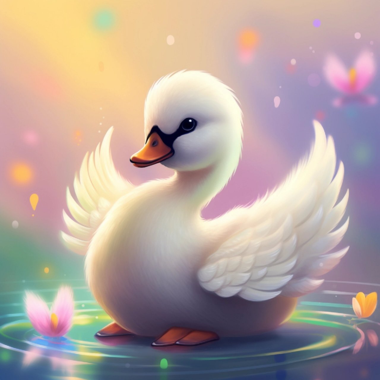 大白鹅‖鹅鹅鹅,曲项向天歌