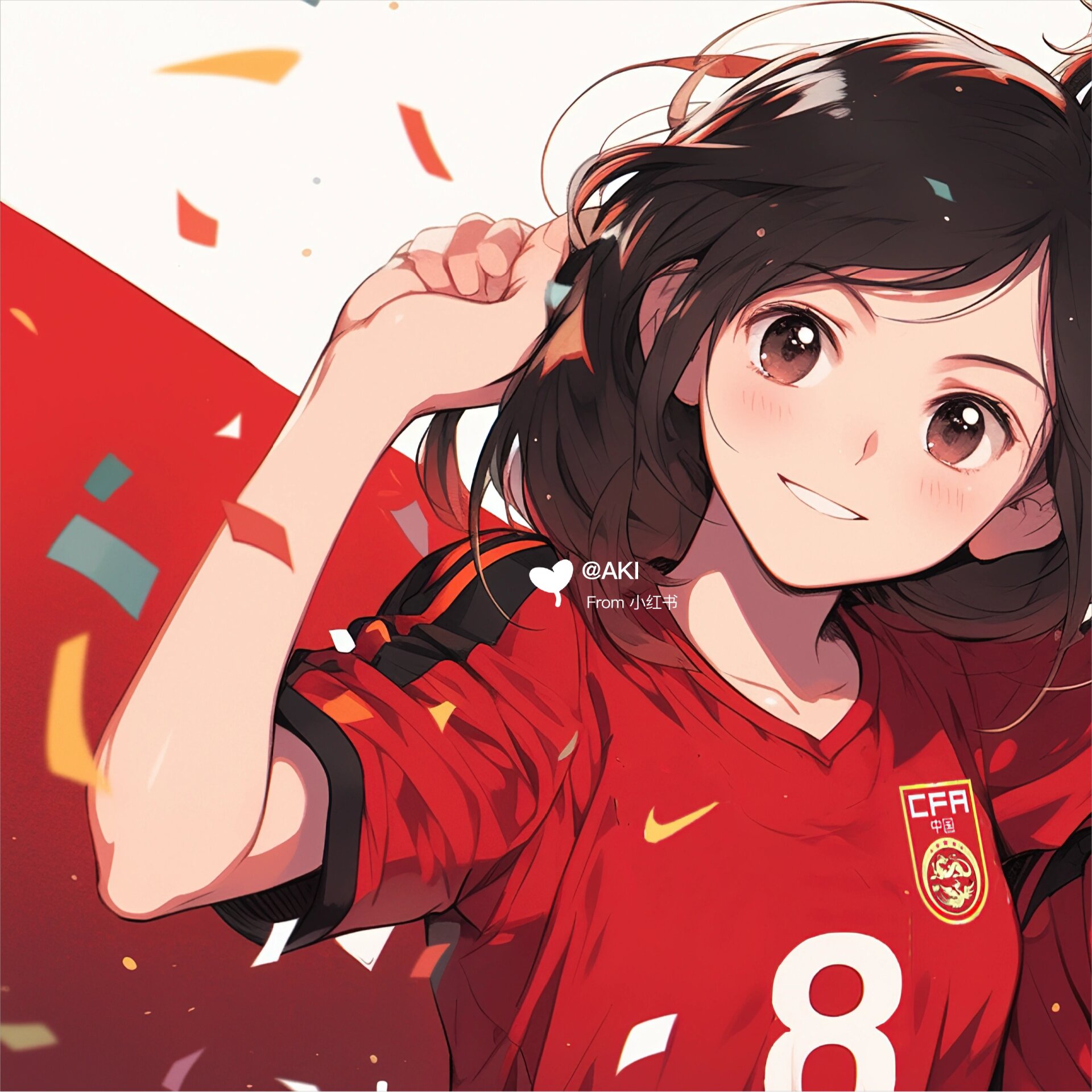 旧漫头像(89)女足世界杯情侣头像中国队加油