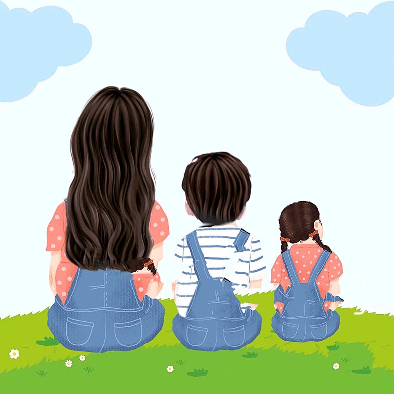 家有两宝头像背景图|宝妈带娃文案|带娃文案 79 一拖二的生活既幸福