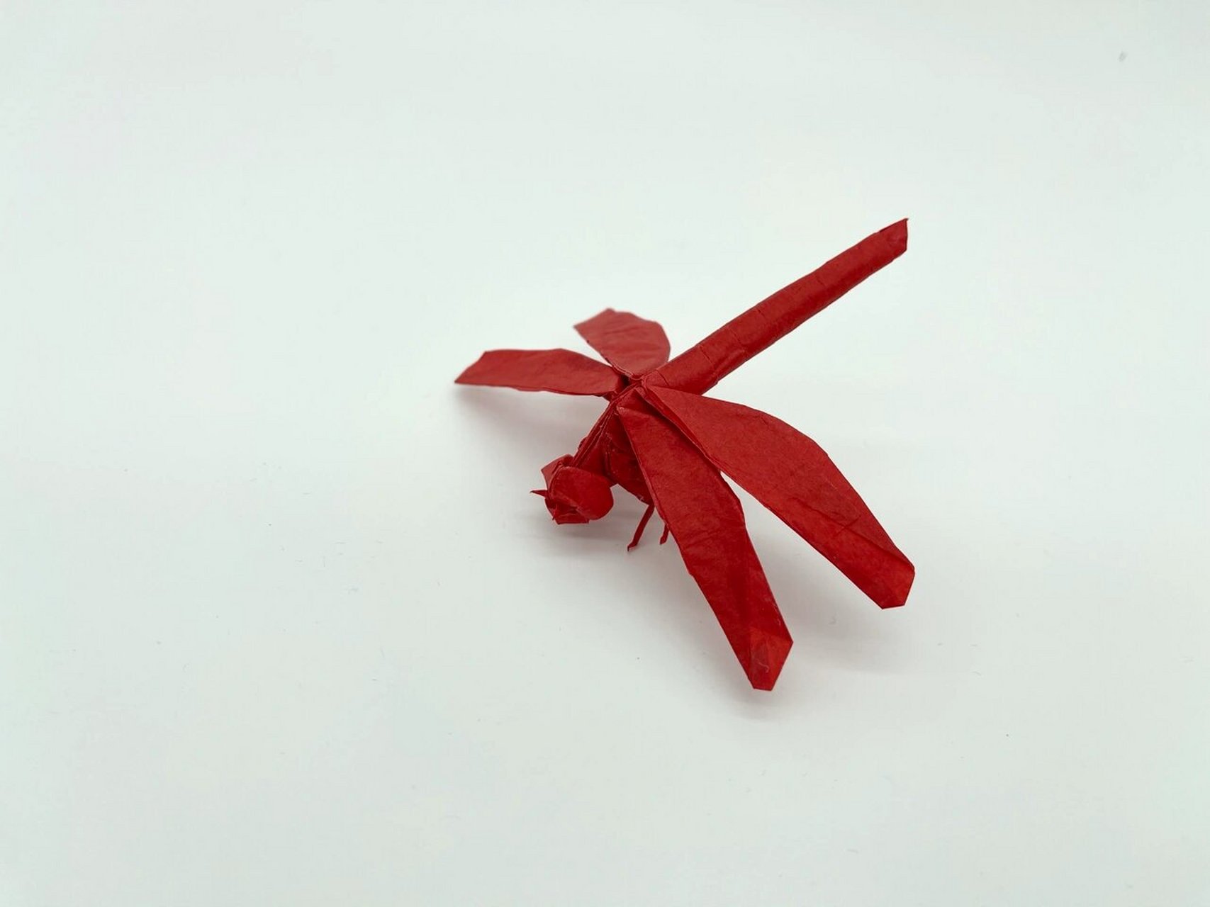 折纸_蜻蜓 蜻蜓 原创设计:神谷哲史 难度系数:7 纸张类型:日本昆虫纸