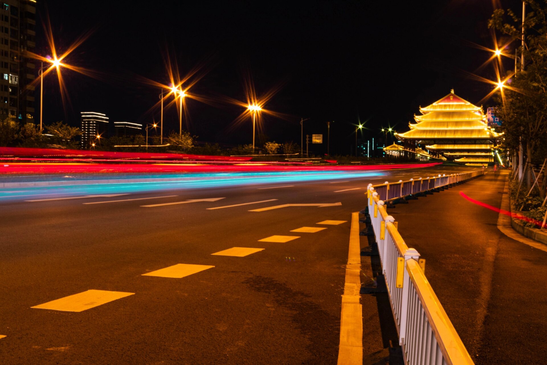 柳州凤凰岭大桥夜景图片