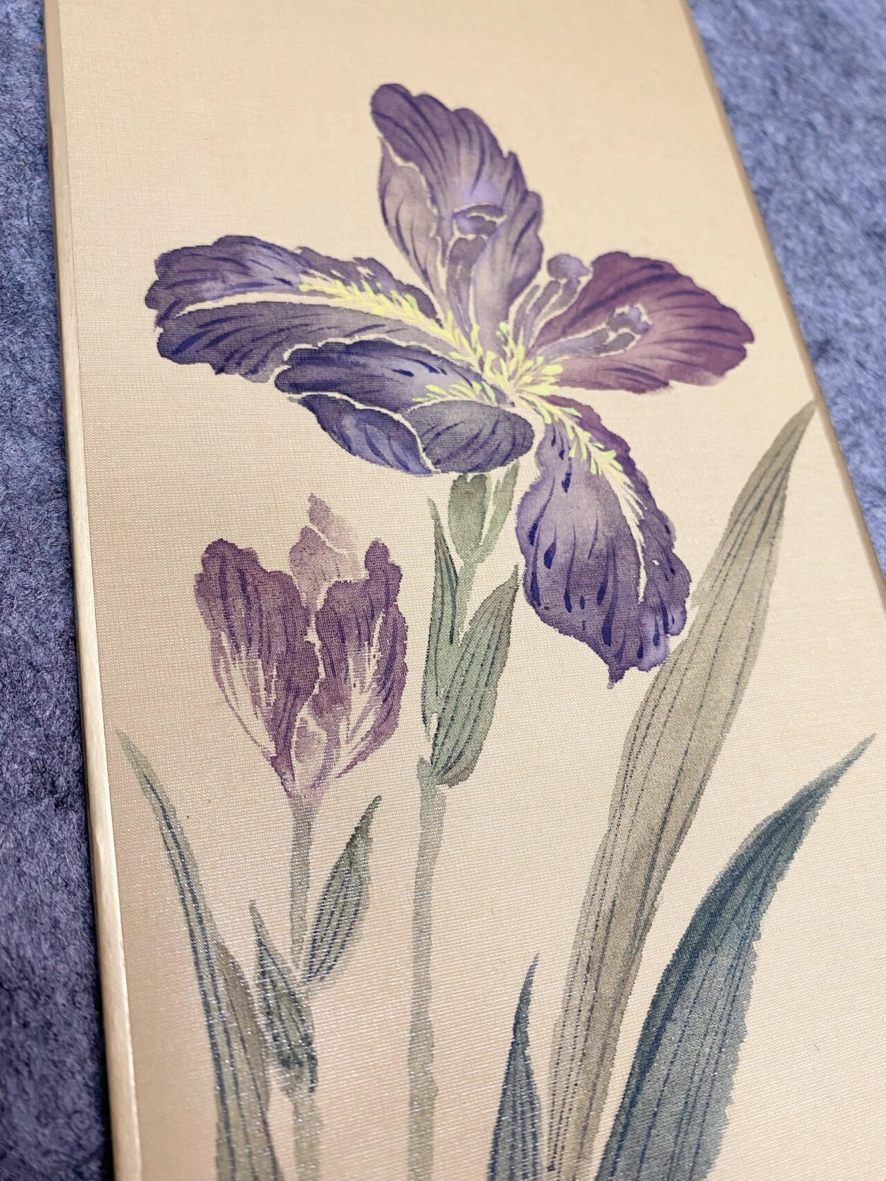 国画没骨鸢尾花