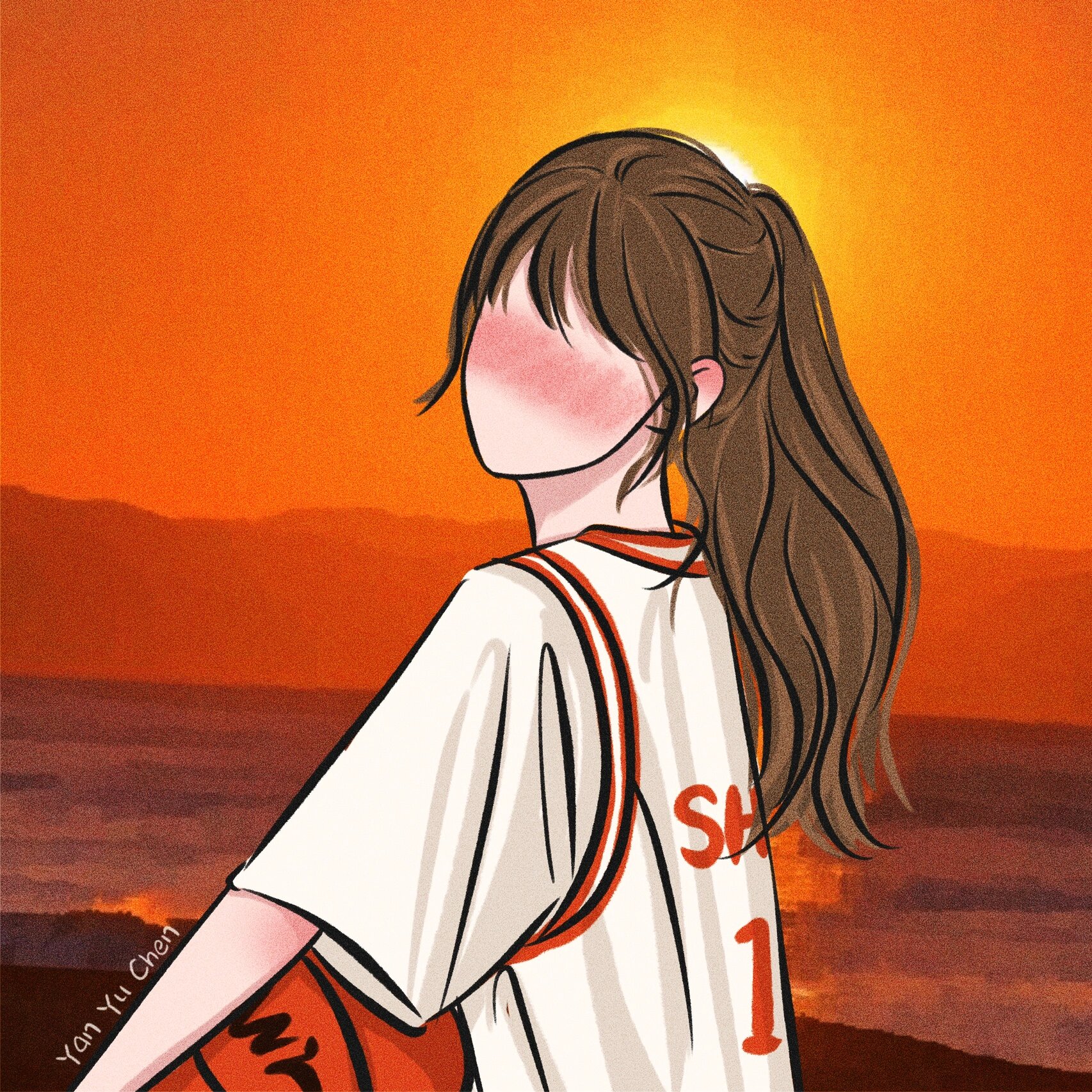 一起去打篮球吗? 情侣90画的是我们小宋 男生参考的是我们宋亚轩呐