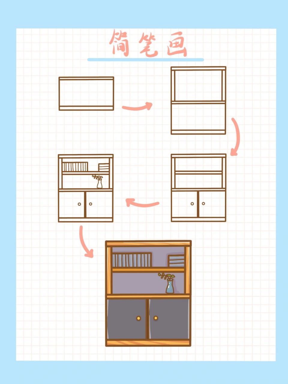 儿童柜子简笔画大全图片