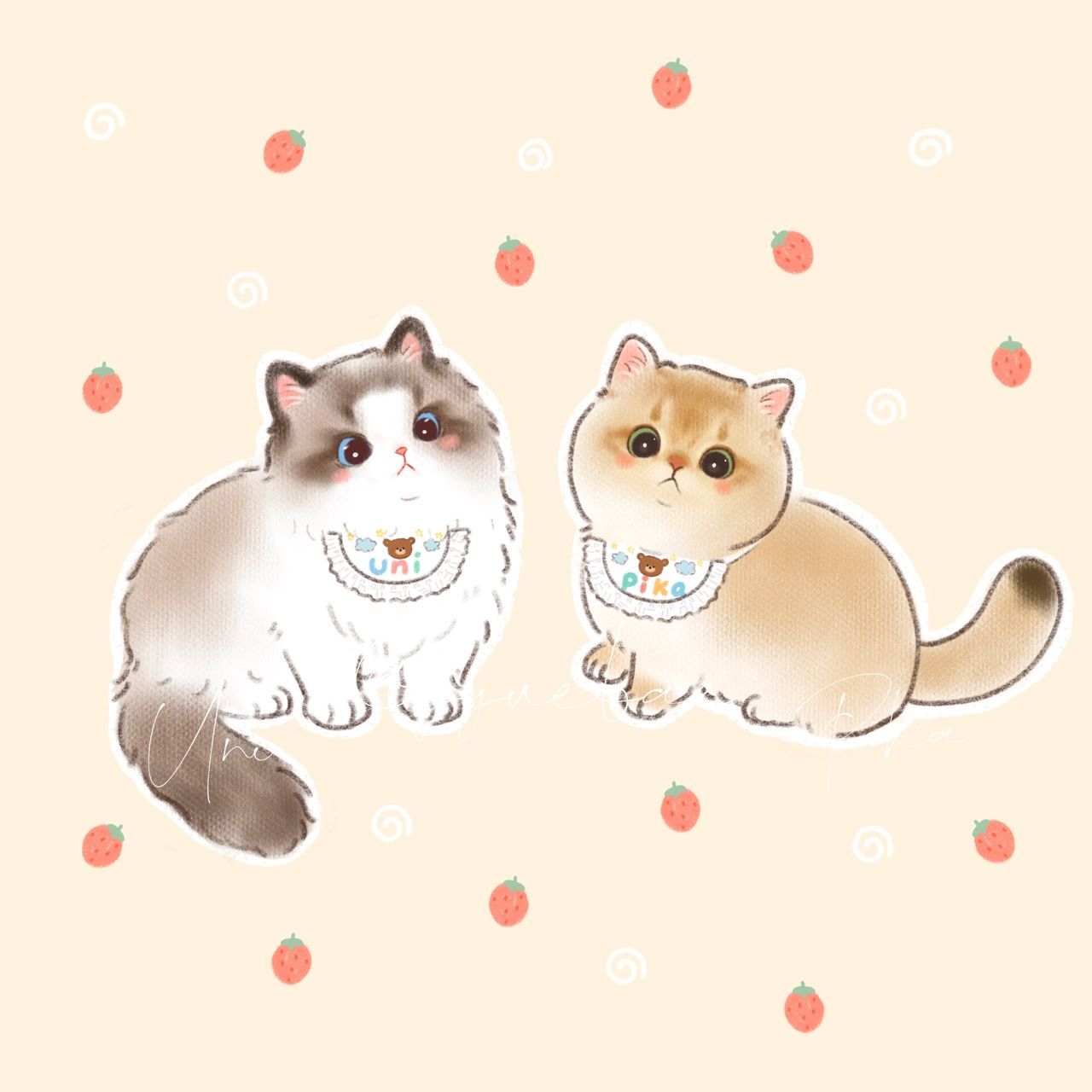 96宠物头像|超级无敌可爱的q版猫猫画像 作为一个之前一直都很喜欢