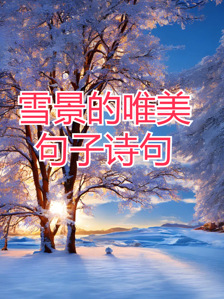雪景的唯美句子诗句