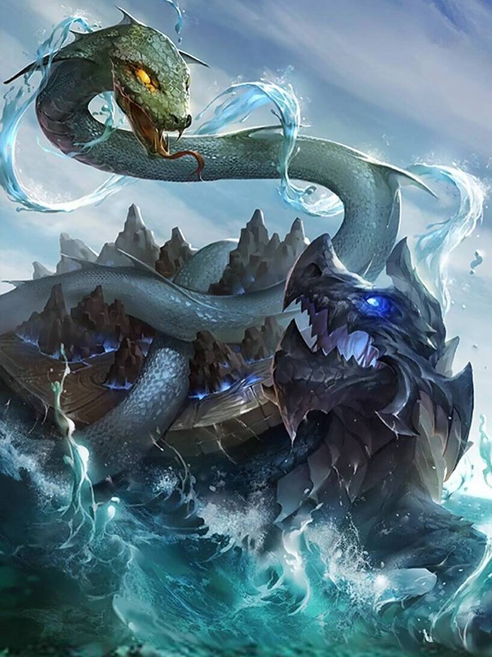 神兽玄武 玄武,中国古代神话中的天之四灵之一,又名龟蛇,源于远古星宿