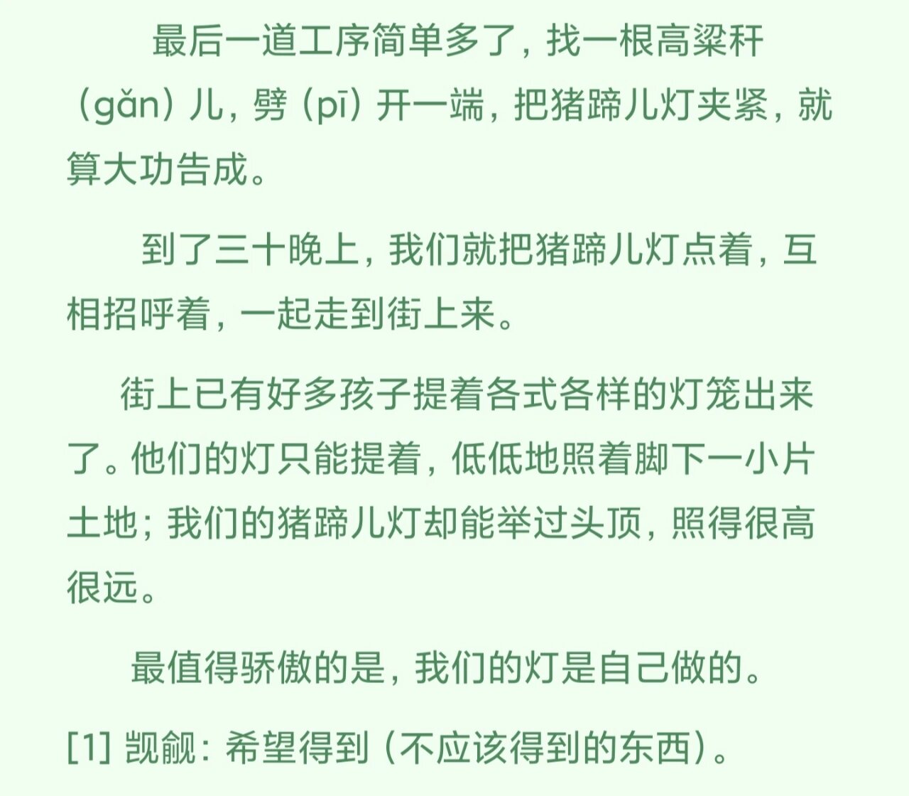 二下每日阅读 《一起长大的玩具》——猪蹄儿灯