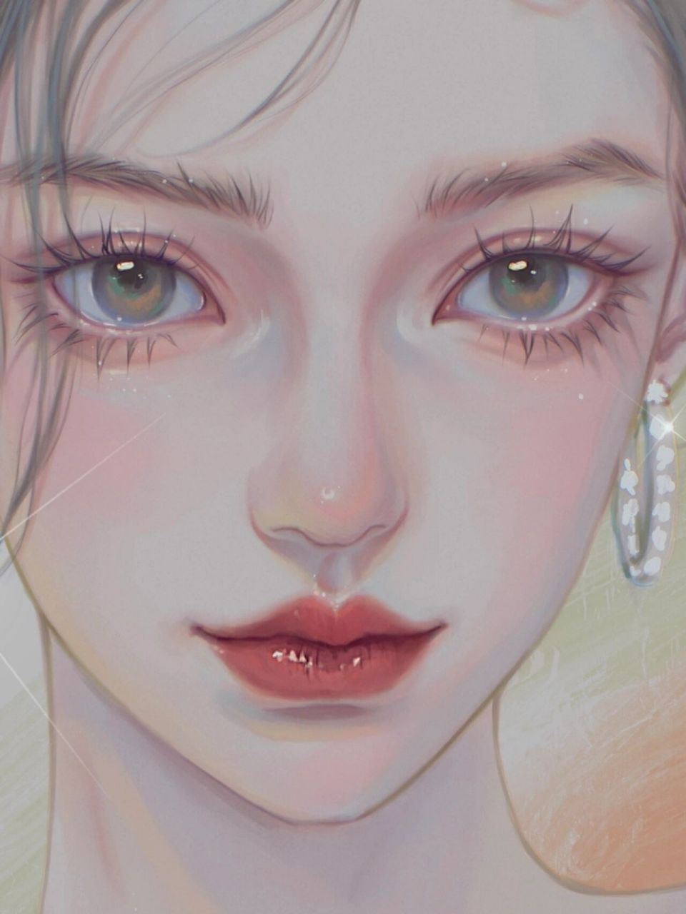 【摸鱼】用自己的风格画angelababy 好喜欢她这个造型 觉得好像林中