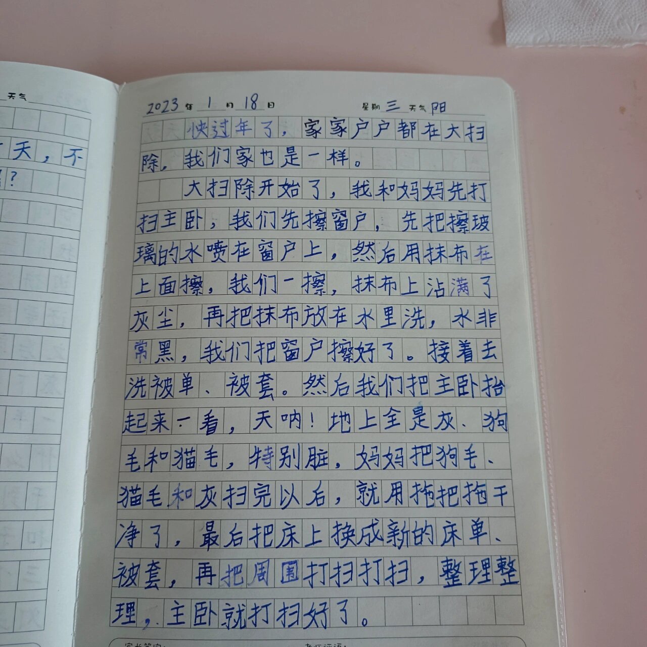 普通日记200字图片