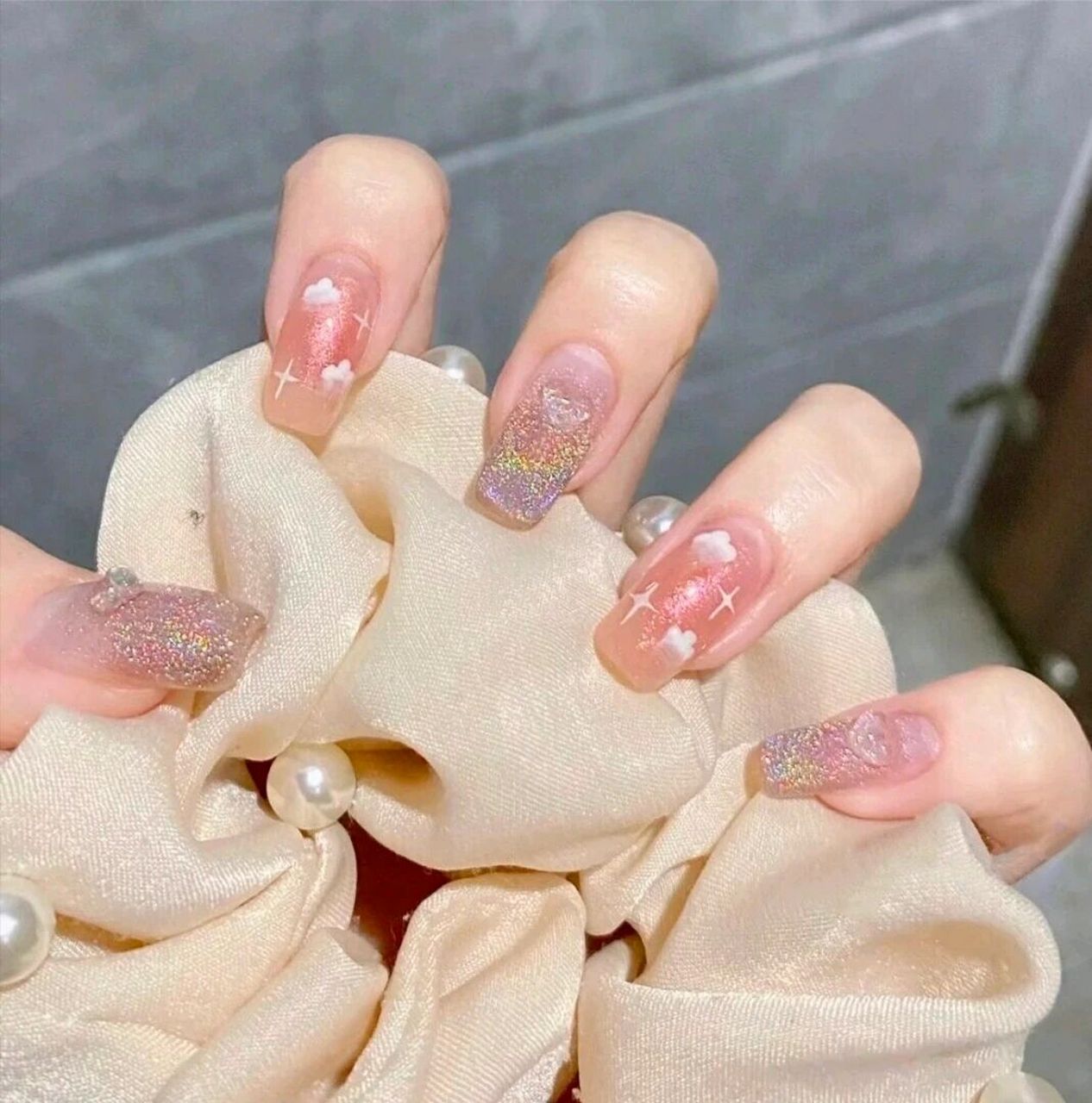 2023爆款式~热门 仙气彩红96美甲95