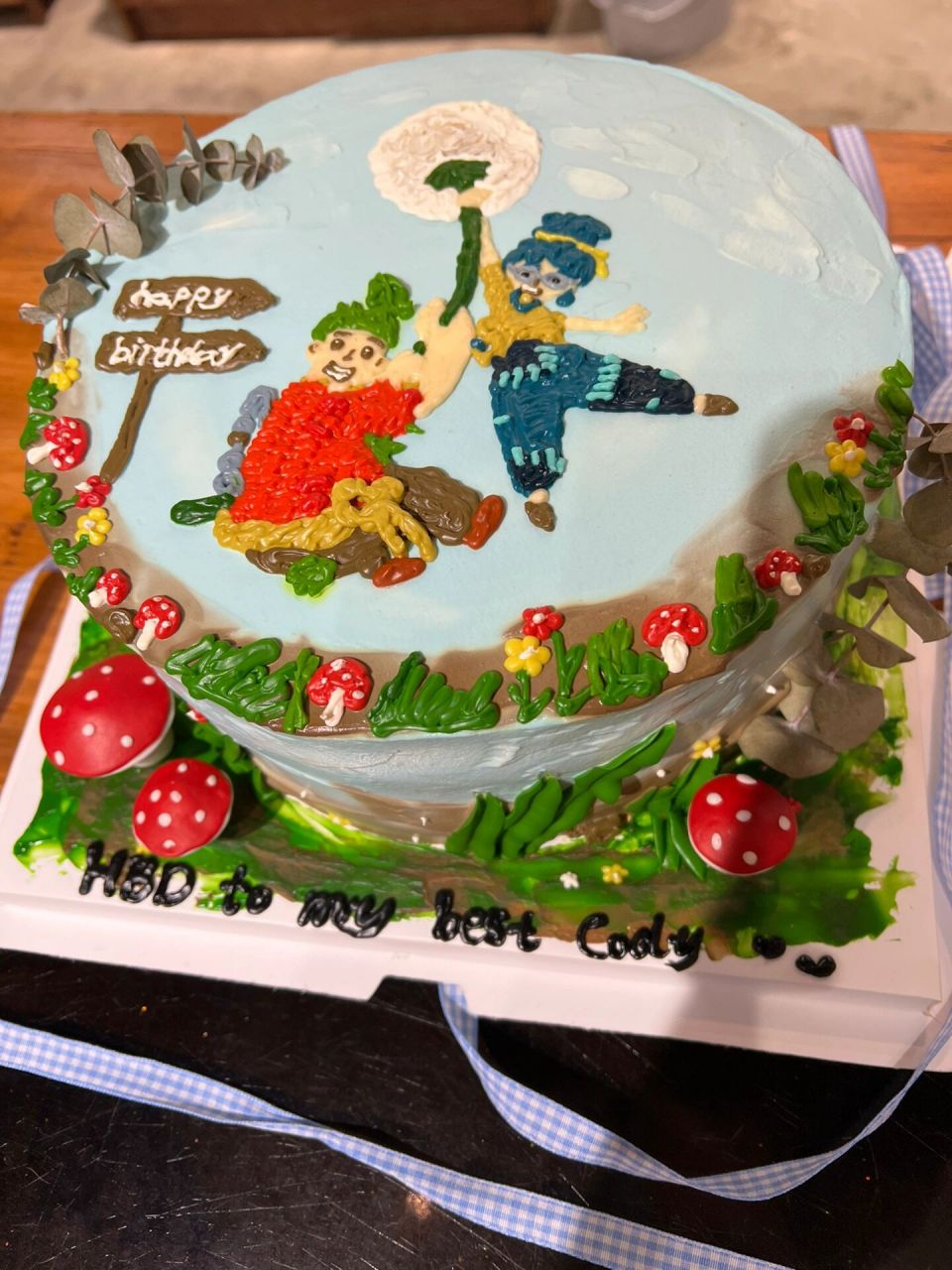 双人成行主题蛋糕 it takes two 当生日和领证日重叠,特意定制了最近