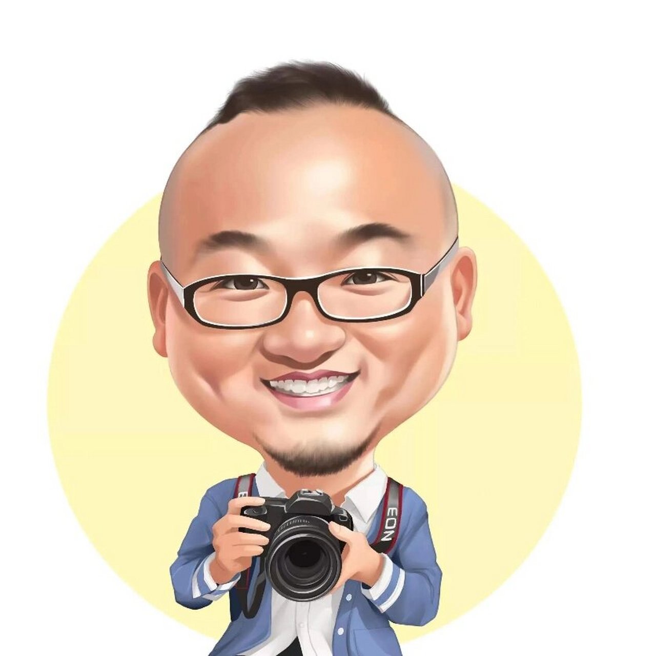 更新这组大头漫画手绘头像,相似度很高,具有职业风格,完美的外表形象