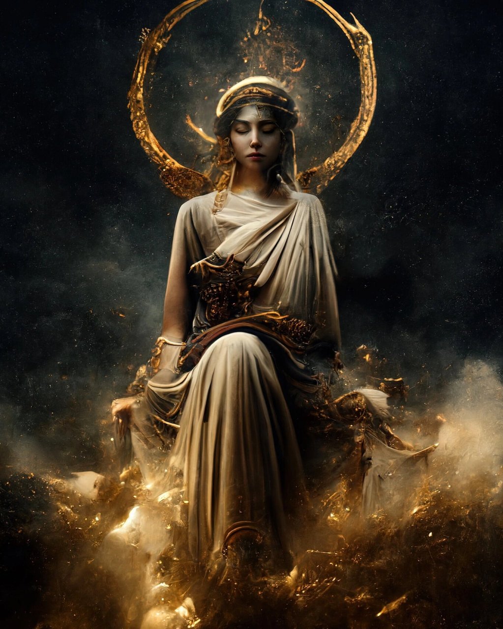 雅典娜女神唯美图片