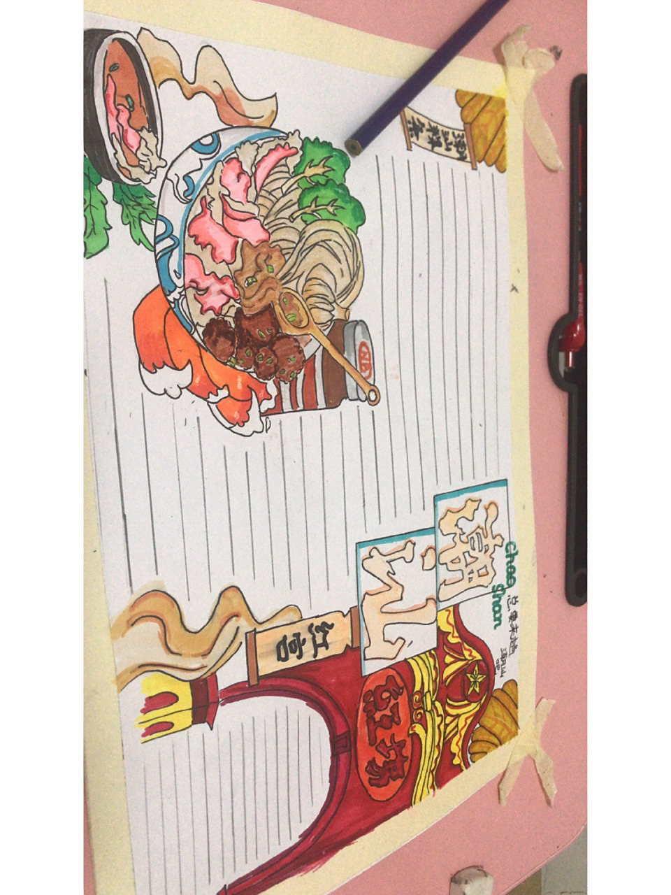 本人非原创,潮汕手抄报,轻喷 家乡地区手抄报之潮汕.借鉴