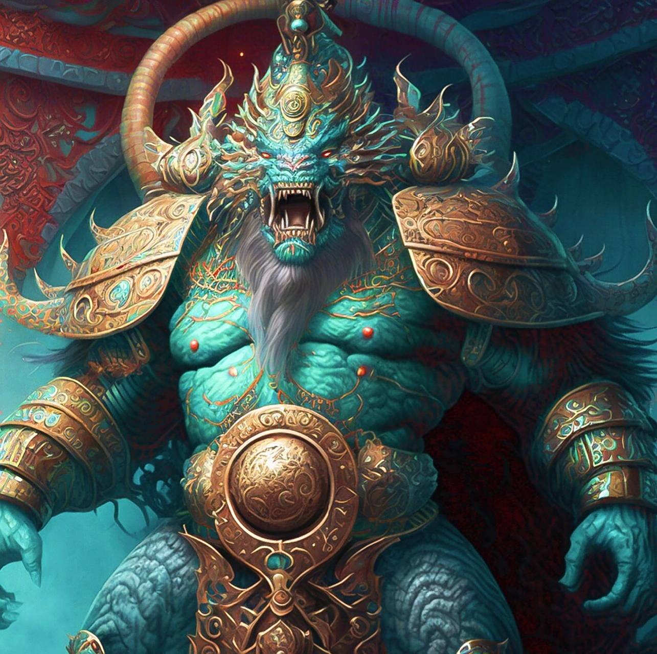 【山海经】战神 蚩尤 上古人界的大神中,蚩尤赫赫有名,除了山海经,在