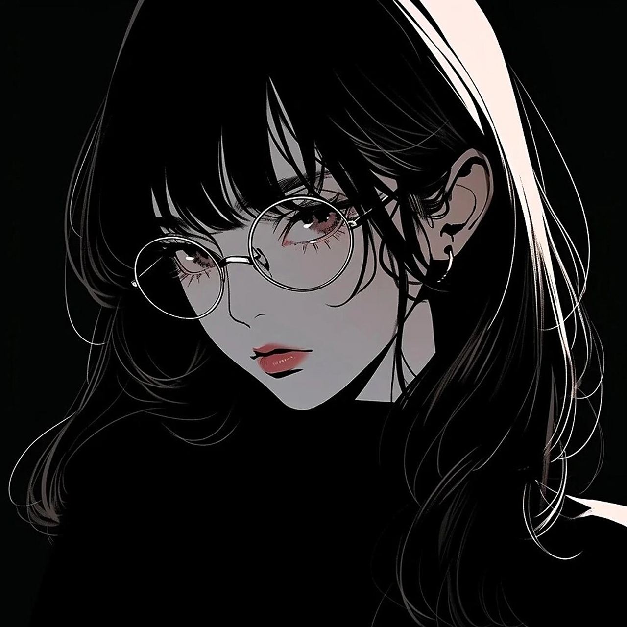 喜欢暗黑风格么?女生酷飒头像 御姐范儿