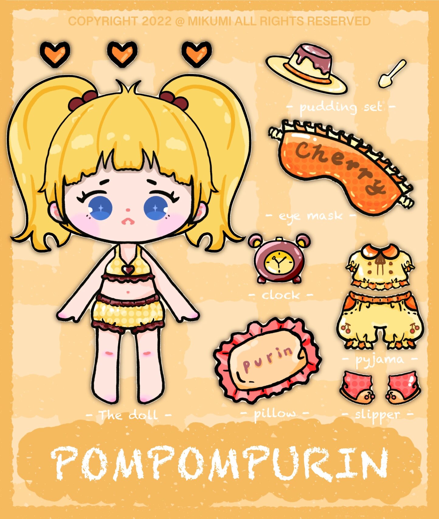 可爱人物贴纸 | 布丁狗