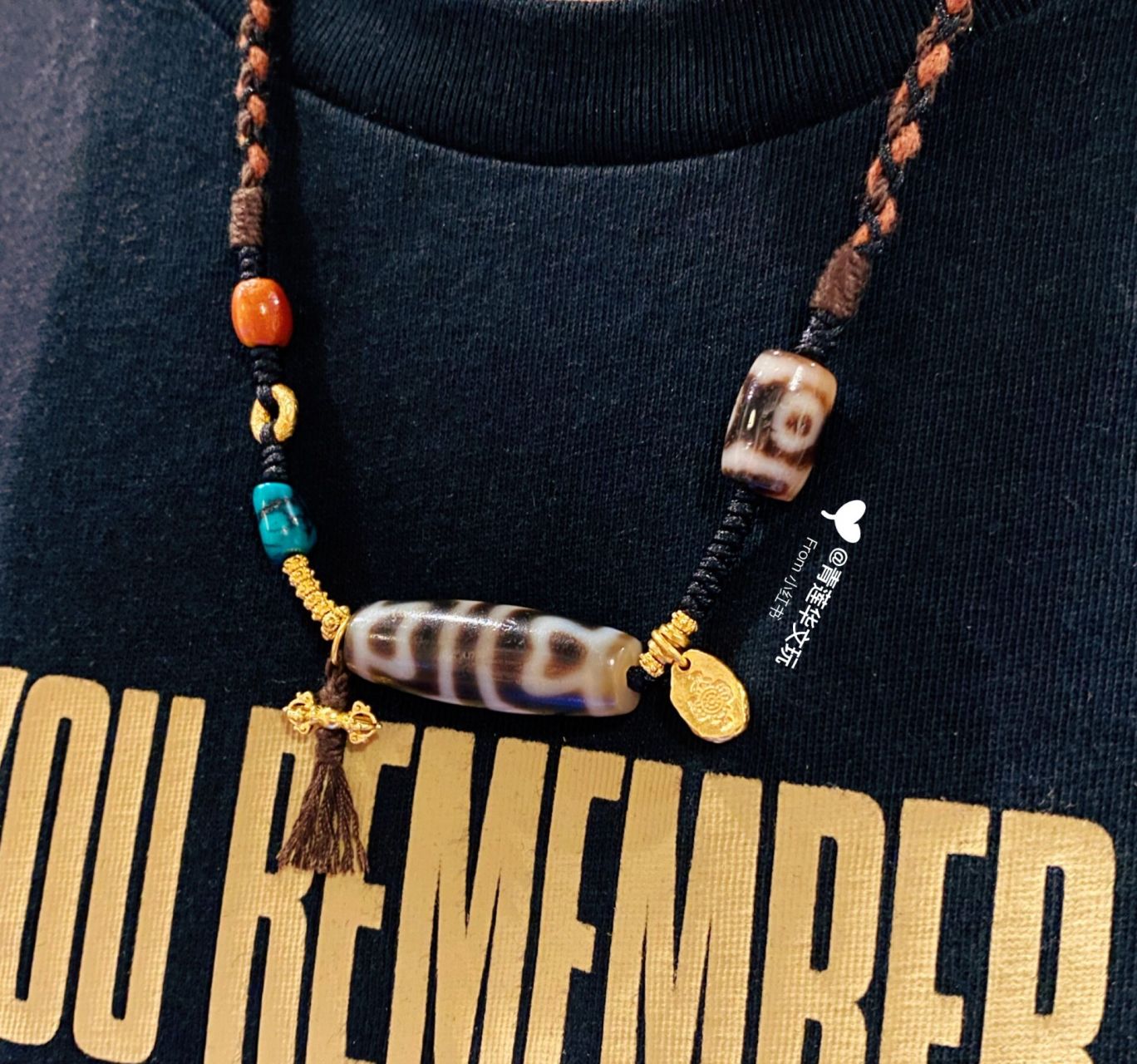 超酷91的天珠搭配789393男生女生都适合~ 挺飒的