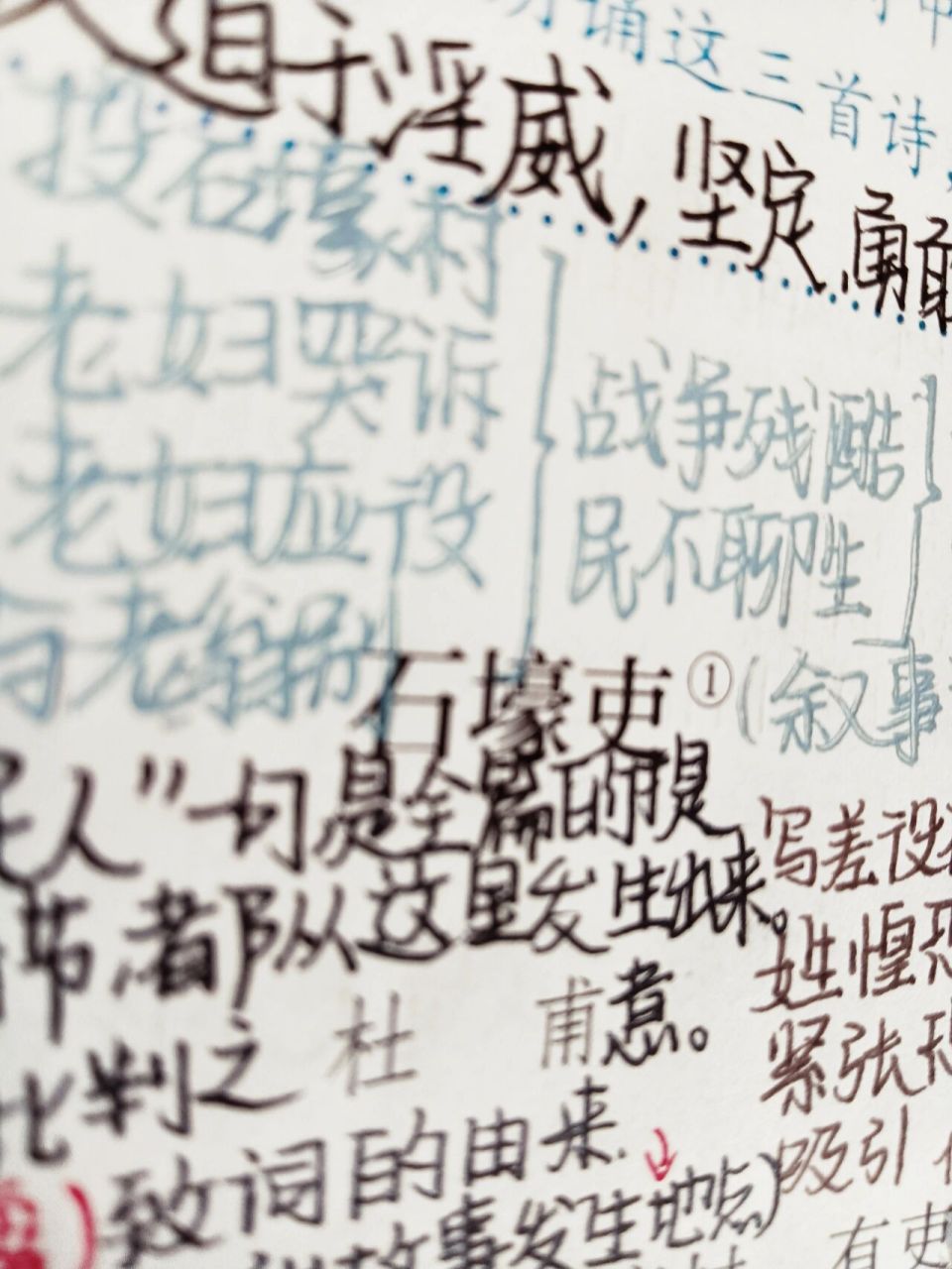 八下语文《石壕吏》笔记