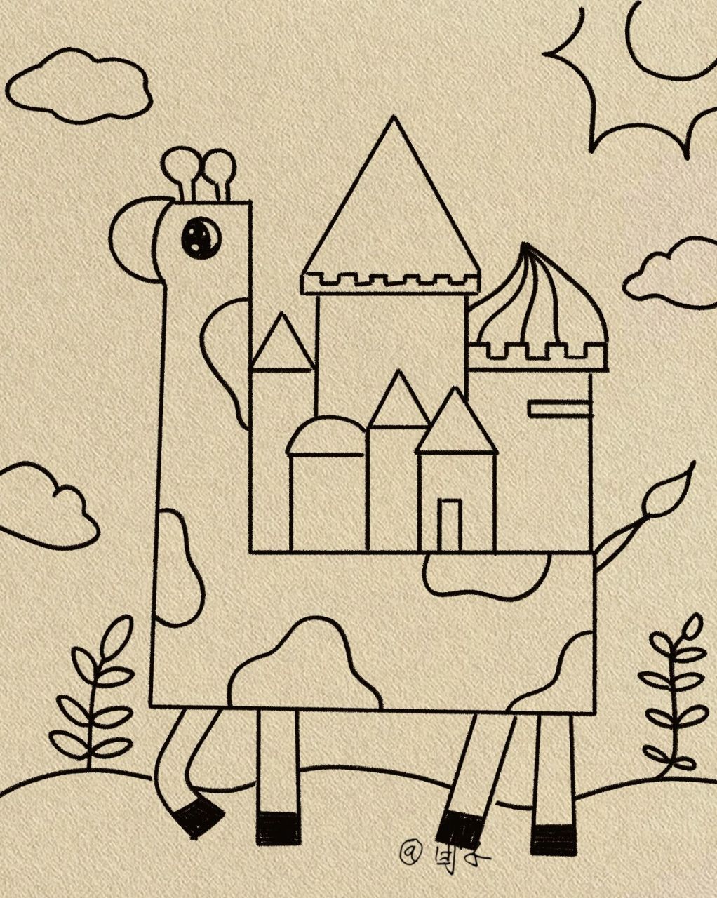 小房子简笔画合集 小房子简笔画合集