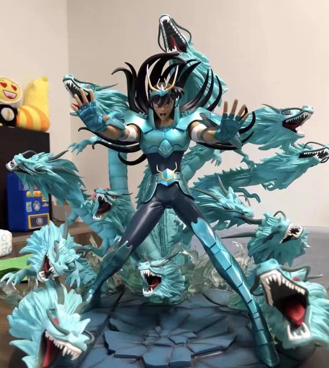 圣斗士星矢 gk 手办紫龙庐山百龙霸 现货私人订制圣斗士星矢 gk 手办