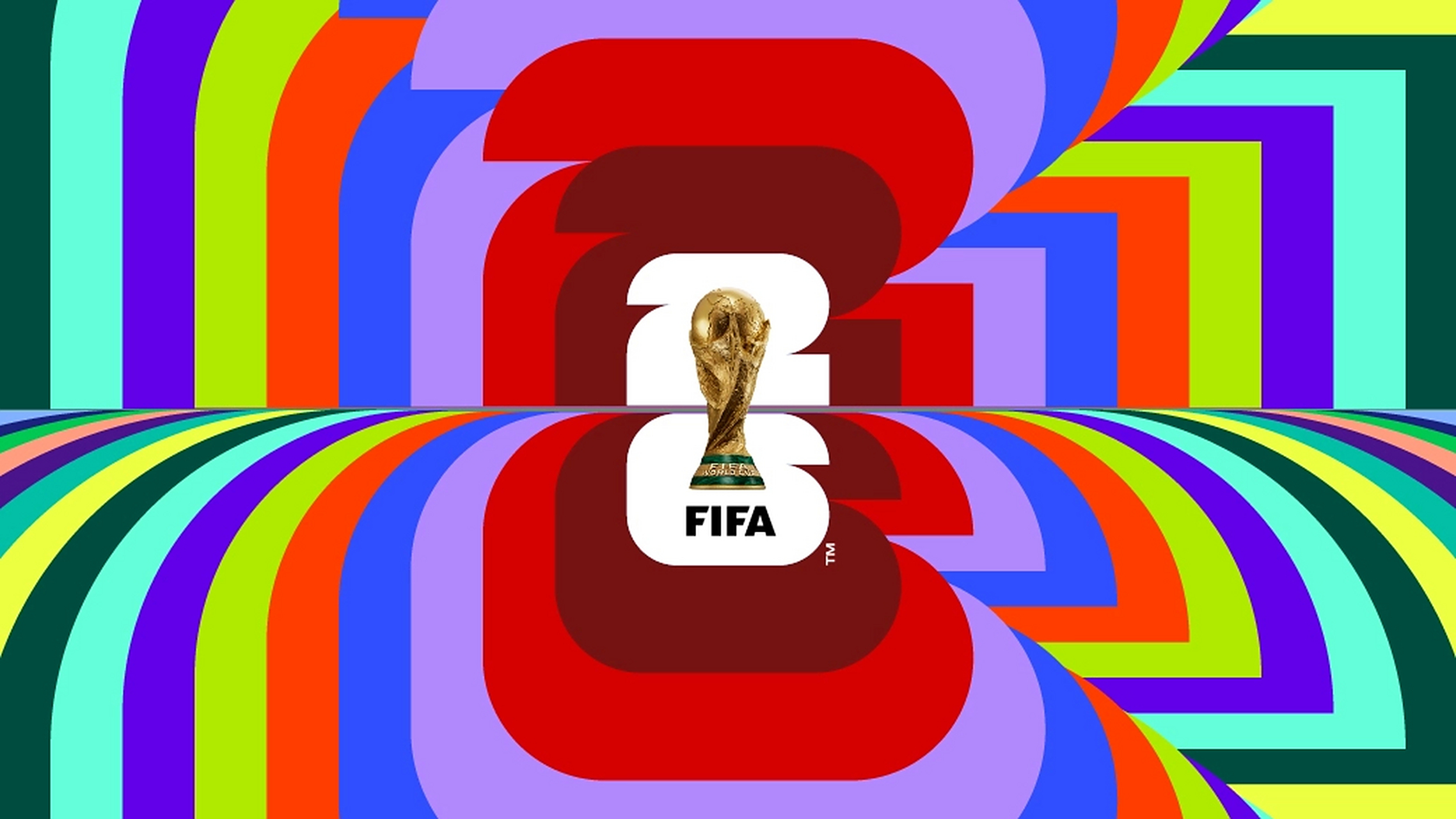 fifa发布了2026年世界杯的logo,可能是一种新的设计理念,我还没能参透