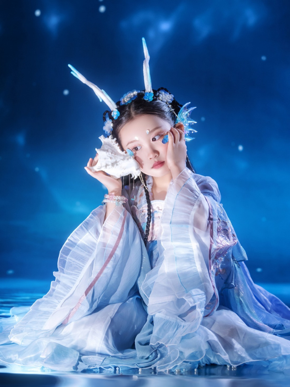 是东海龙宫的小公主没错啦~古风儿童写真 国风蕞新主题《小龙女》已