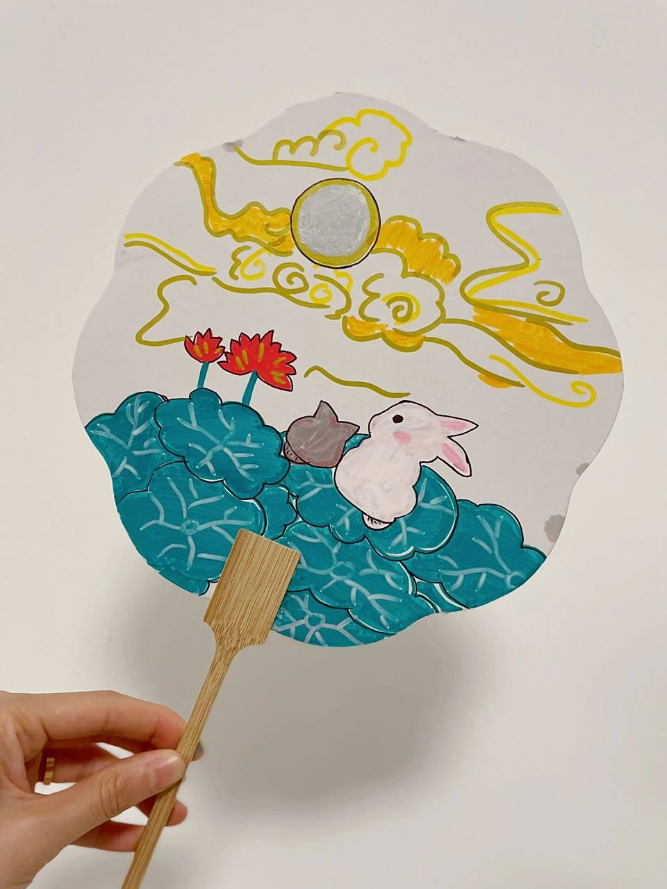 夏天人手必备の小扇子 | 儿童手绘团扇合集98 适合儿童的白卡团扇