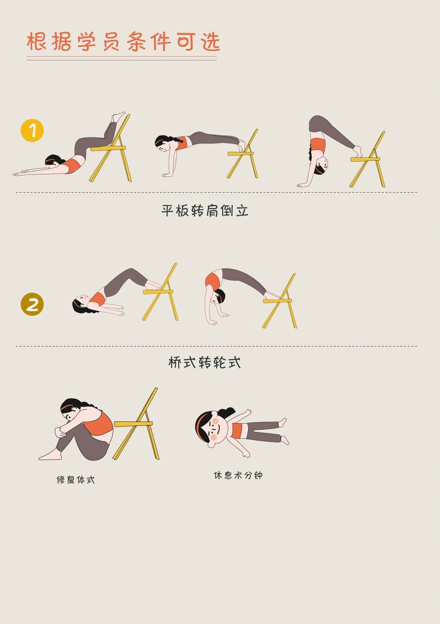 瑜伽椅子2(肩颈理疗篇)  最近很喜欢用椅子开肩,这组体式是我自己日常