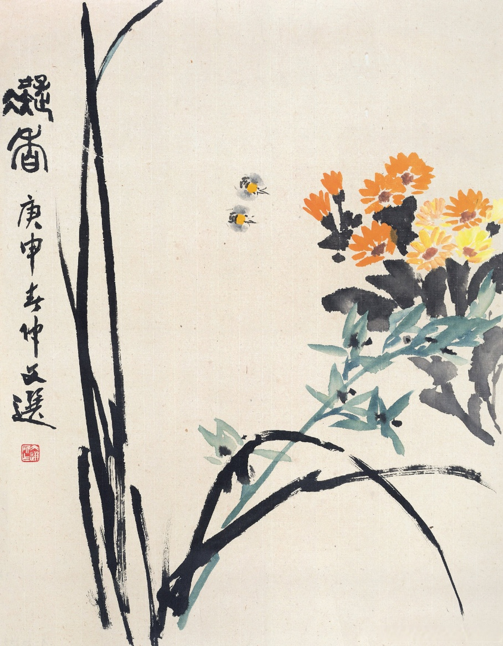 汤文选写意花鸟画